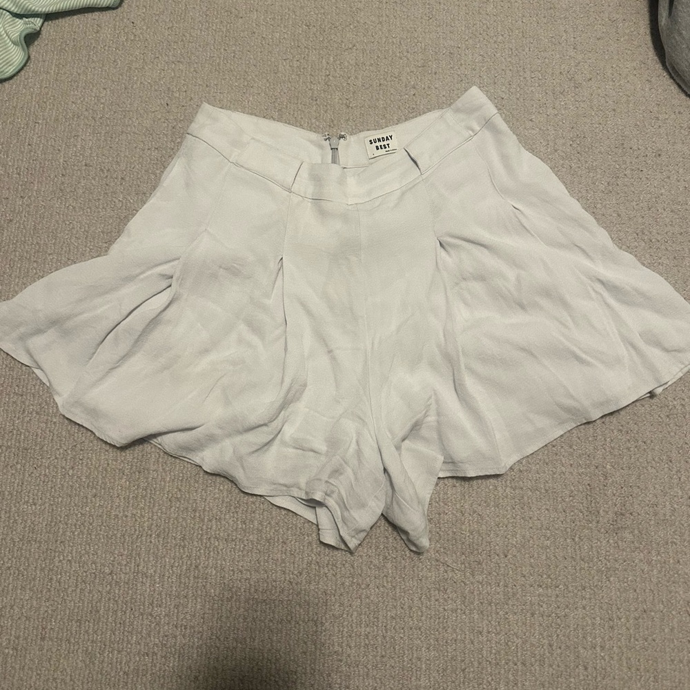 Sunday Best Light Gray Women Shorts